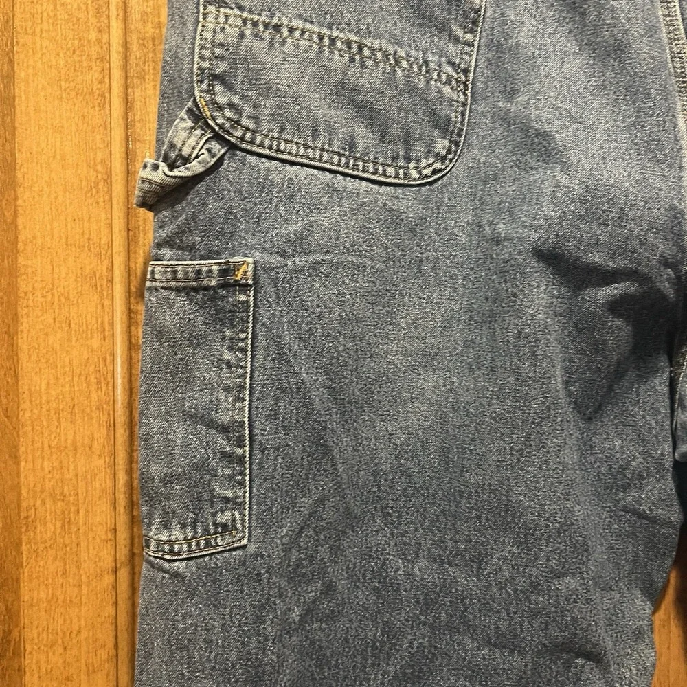 Carhartt Jeans Mens 44x32 Original Fit Carpenter‎ Baggy Medium Wash Denim Blue
